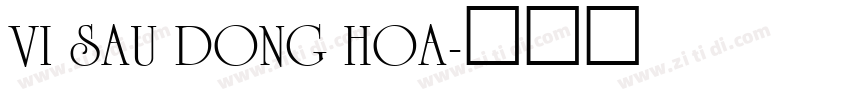 VI Sau Dong Hoa字体转换